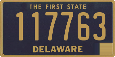 DE license plate 117763