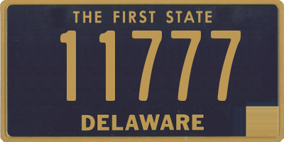 DE license plate 11777