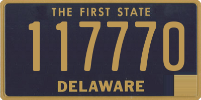 DE license plate 117770