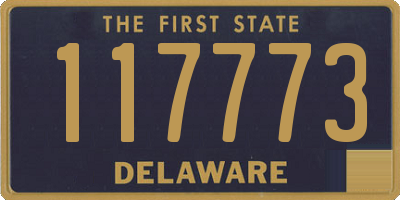 DE license plate 117773