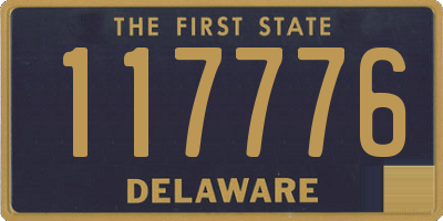 DE license plate 117776