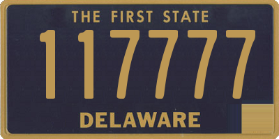 DE license plate 117777