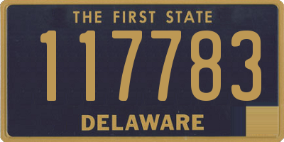 DE license plate 117783