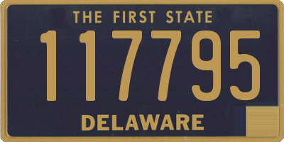 DE license plate 117795