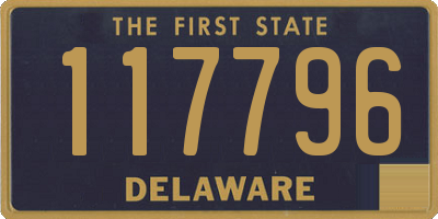 DE license plate 117796