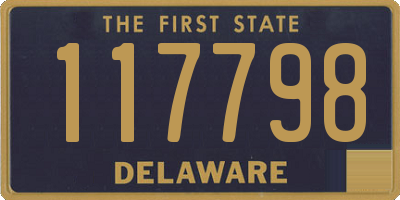 DE license plate 117798