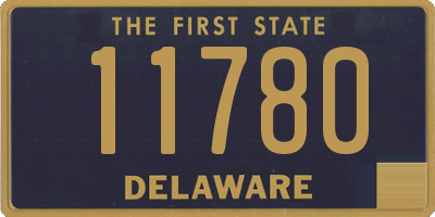 DE license plate 11780