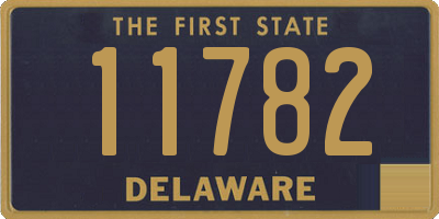 DE license plate 11782