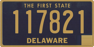 DE license plate 117821