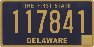 DE license plate 117841