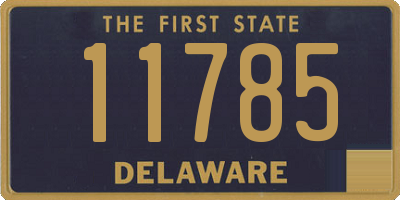 DE license plate 11785