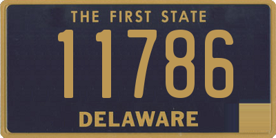 DE license plate 11786