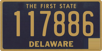 DE license plate 117886