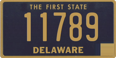 DE license plate 11789