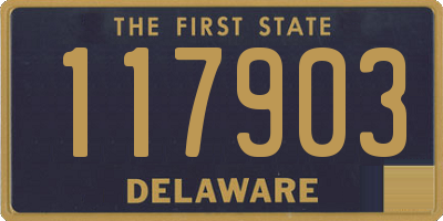 DE license plate 117903