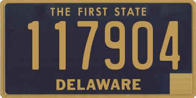 DE license plate 117904