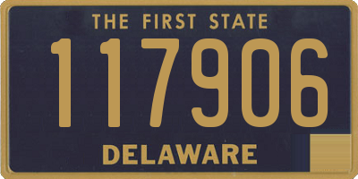 DE license plate 117906