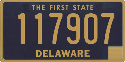 DE license plate 117907