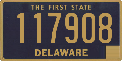 DE license plate 117908