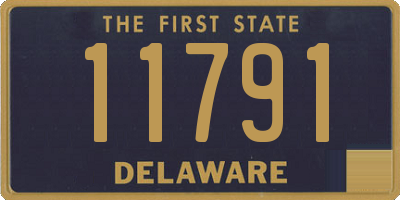 DE license plate 11791