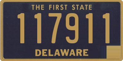 DE license plate 117911