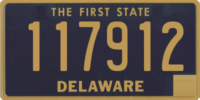 DE license plate 117912