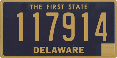 DE license plate 117914