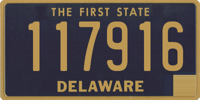 DE license plate 117916