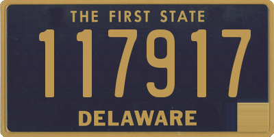 DE license plate 117917