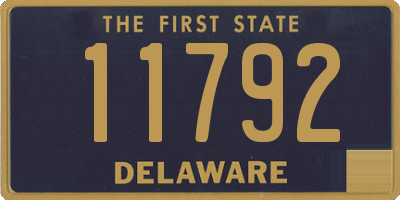 DE license plate 11792