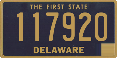 DE license plate 117920