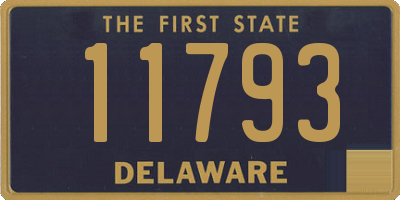 DE license plate 11793