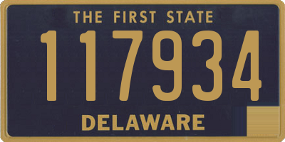 DE license plate 117934