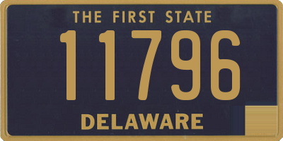 DE license plate 11796