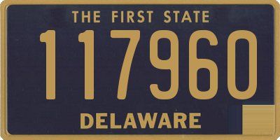 DE license plate 117960