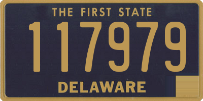 DE license plate 117979