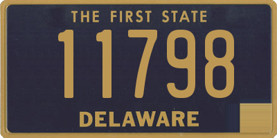 DE license plate 11798