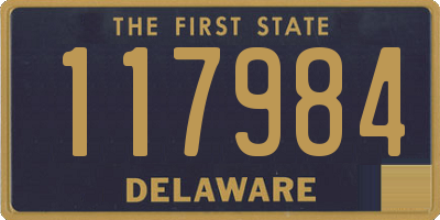 DE license plate 117984