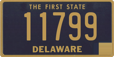 DE license plate 11799