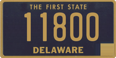 DE license plate 11800