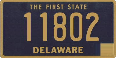 DE license plate 11802