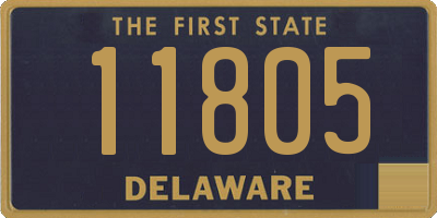 DE license plate 11805