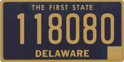 DE license plate 118080