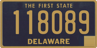 DE license plate 118089