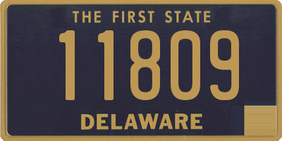 DE license plate 11809