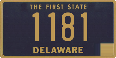 DE license plate 1181