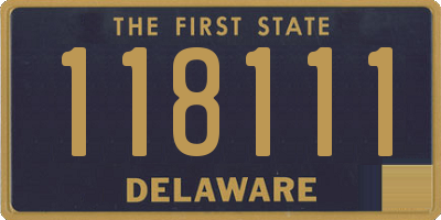 DE license plate 118111