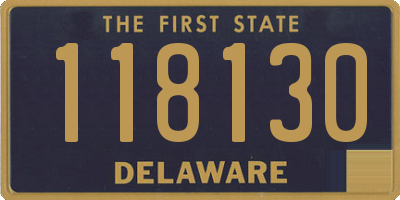 DE license plate 118130