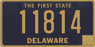 DE license plate 11814