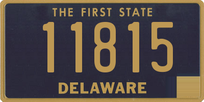 DE license plate 11815